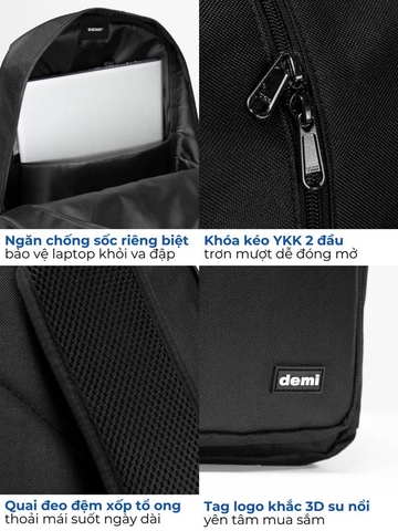 Balo đi học cho nam nữ giá rẻ DE-P10