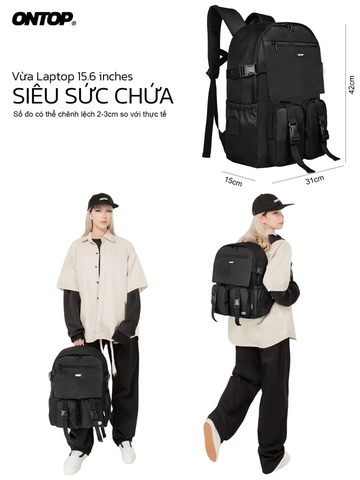 ONTOP Buckle Backpack Pos-Pro