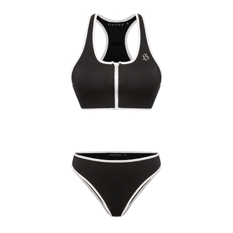 SISTERS Bikini 2 mảnh khoá kéo ngực Ariel