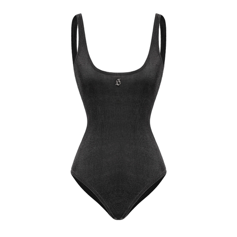 Bodysuit nữ 2 dây xuyên thấu SISTERS hở lưng đáy kèm cúc bấm