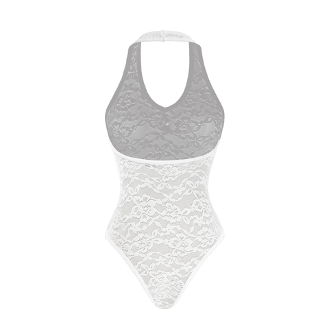 SISTERS Bodysuit ren cổ yếm Rosy