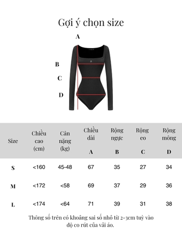 SISTERS Bodysuit cổ vuông lưng thấp Orchid