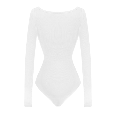 SISTERS Bodysuit cổ vuông lưng thấp Orchid