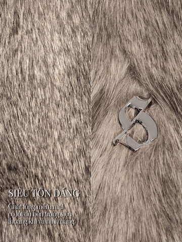 SISTERS Chân váy lông Hattie - Nâu