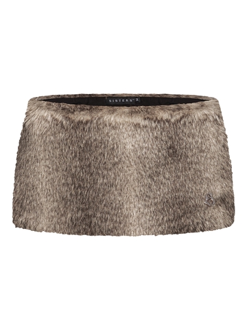 SISTERS Chân váy lông Hattie - Nâu