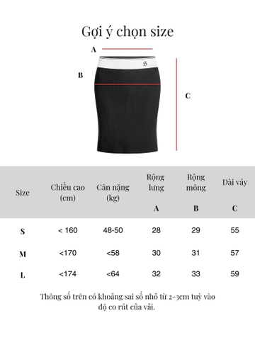 SISTERS Chân váy lửng Lucille