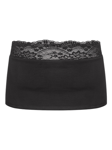Chân váy ngắn lưng thấp phối ren SISTERS thun ôm mini skirt