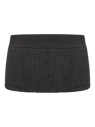 SISTERS Chân váy phối lông cừu Sugarplum - Đen