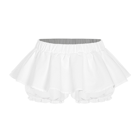Chân váy xòe phối quần dáng bí DKMV lưng thun co giãn