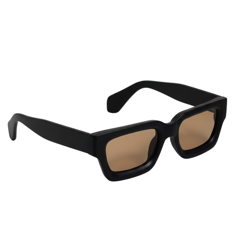 Kính Mát Gọng Vuông Màu Đen Tròng Vàng Độc Đáo | CONLEY Chính Hãng | CO-0027-DV