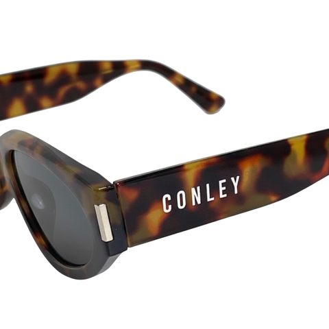 Kính Mắt Chính Hãng CONLEY Màu Nâu Tròng Đen - Cá Tính, Phong Cách Độc Đáo | CO-0051-N