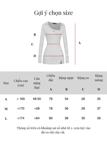 SISTERS Váy đầm body len lông thỏ cổ lệch Charlotte - Xám nhạt