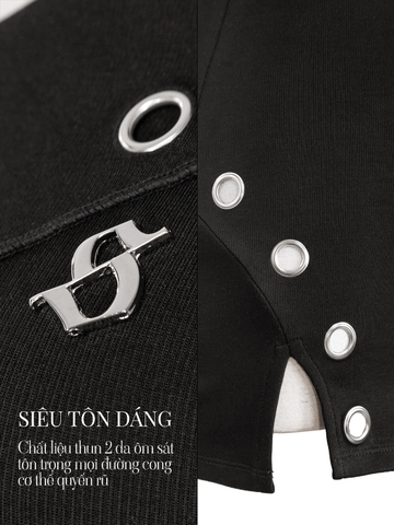 SISTERS Váy đầm body tay dài trễ vai Eser