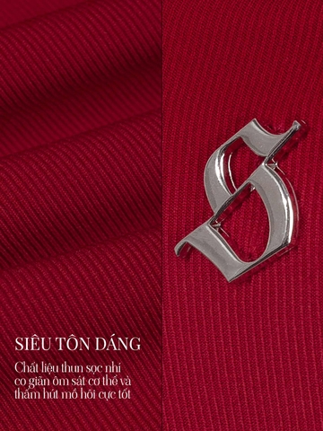 SISTERS Đầm body tay dài cổ vuông Giada