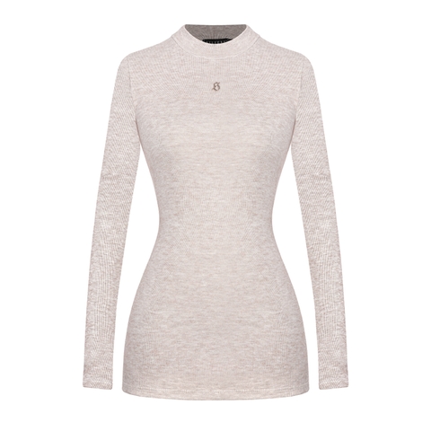 SISTERS Váy đầm body cổ cao tay dài Seraphina - Nâu