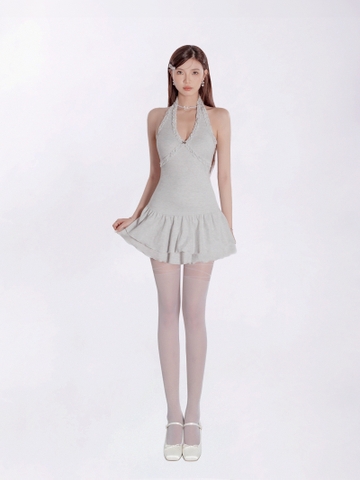 DKMV Catlyn Dress - Xám trắng