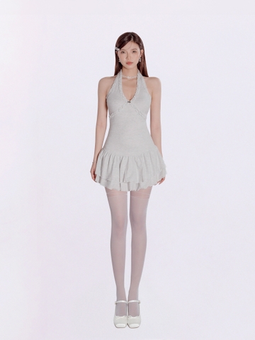 DKMV Catlyn Dress - Xám trắng