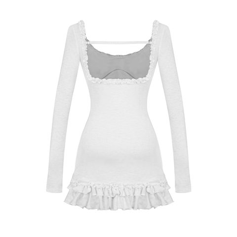 DKMV Cather Dress - Xám trắng