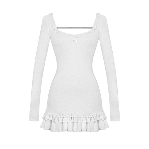 DKMV Cather Dress - Xám trắng