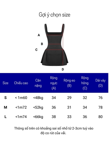 DKMV Caroline Dress - Đen