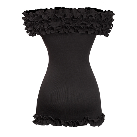 SISTERS Váy đầm body nhún vai Charmy