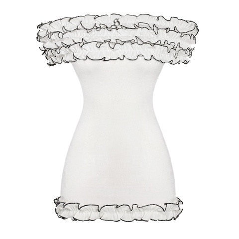 SISTERS Váy đầm body nhún vai Charmy