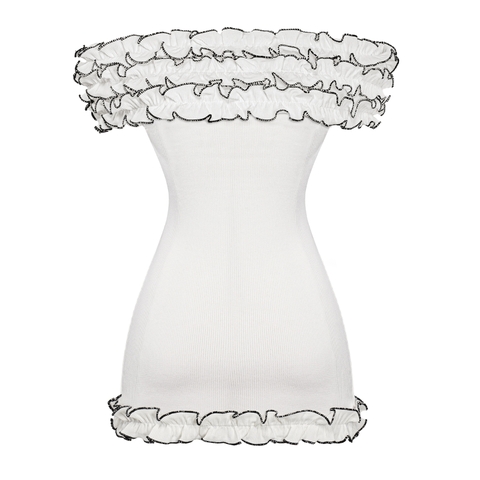 SISTERS Váy đầm body nhún vai Charmy