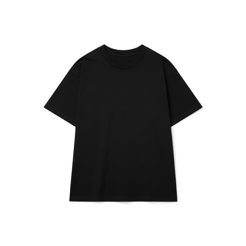 Áo thun trơn HAMCHOI form rộng cotton cao cấp thoáng mát cổ tròn basic dễ phối đồ màu Đen