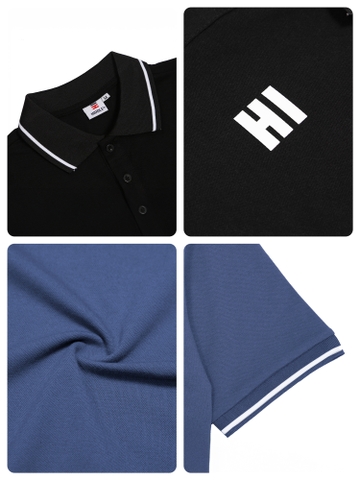 H7-T2 Áo polo cổ sọc basic HI