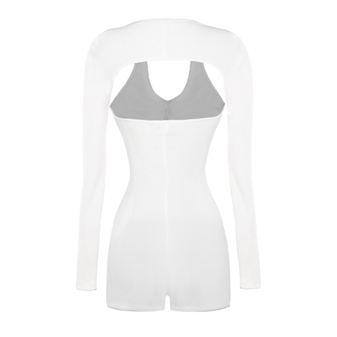 Sisters Jump đùi cổ yếm kèm áo khoác ngoài Oralie