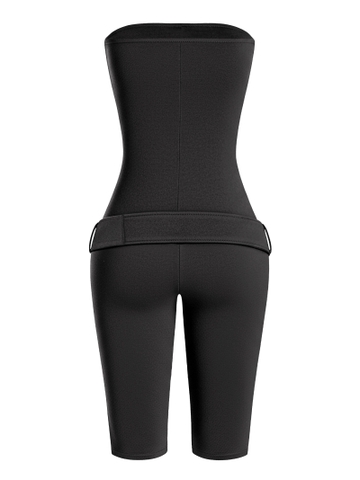 SISTERS Jump lửng cúp ngực kèm belt Amelie - Đen