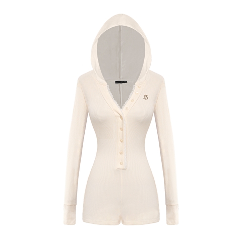 SISTERS Jump đùi tay dài cổ phối ren Luna