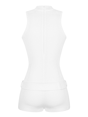 SISTERS Jump đùi cao cổ kèm nịt Frosting - Trắng