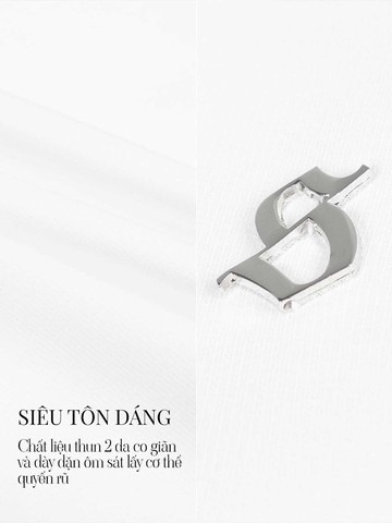 SISTERS Jump váy tay dài khoá kéo ngực Lowen