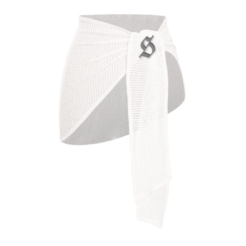 Khăn quấn bikini lưới nữ đi biển SISTERS kèm ghim logo inox