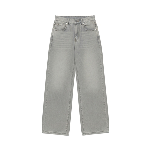 Quần jeans suông màu xám khói NULLED