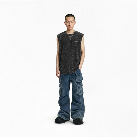 Áo tank top loang màu NULLED Tee N-T28-D