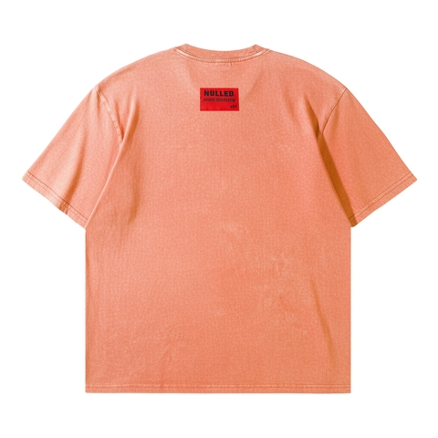 Áo thun wash nữ màu cam NULLED N-T30-C