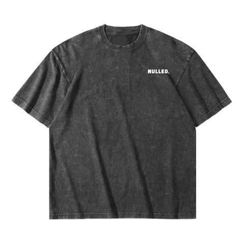 Áo thun đen wash NULLED