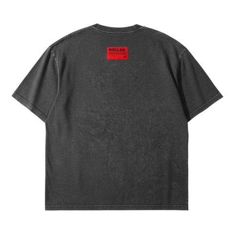 Áo thun đen wash NULLED