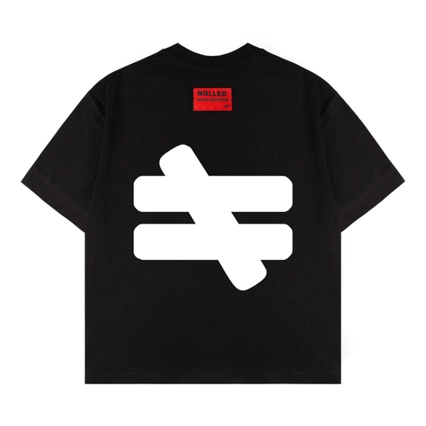 Áo thun đen in hình Big Logo Tee NULLED N-T32-D