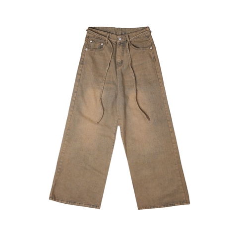 Quần jean ống rộng unisex local brand NULLED N-Q7