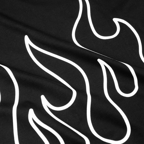 Áo thun đen local brand Burn Tee N-T10