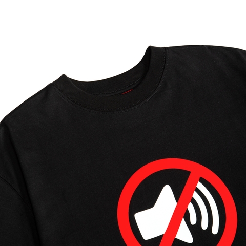 Áo thun đen in hình NULLED Mute Tee N-T21-D