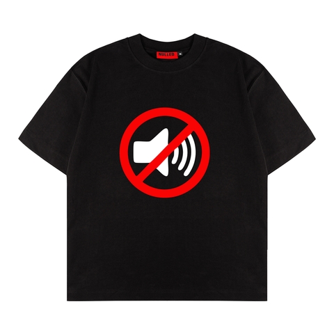 Áo thun đen in hình NULLED Mute Tee N-T21-D