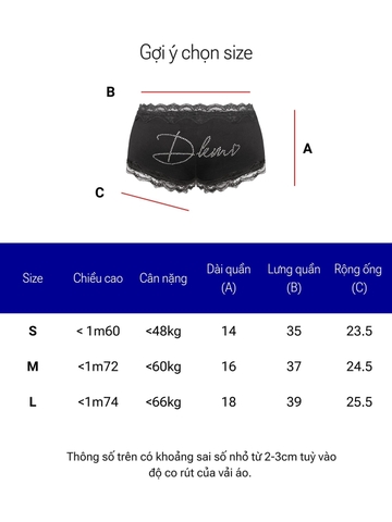 DKMV Poppy Safety Shorts - Đen