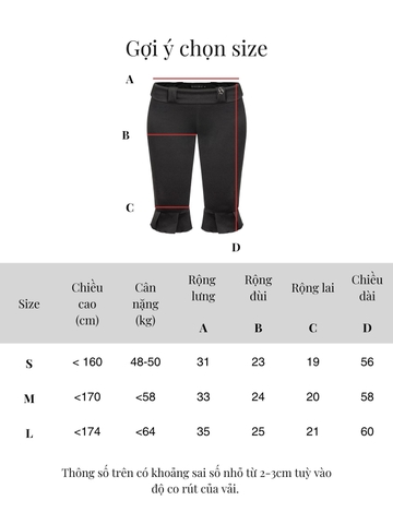 SISTERS Quần lửng lưng lật Griselda