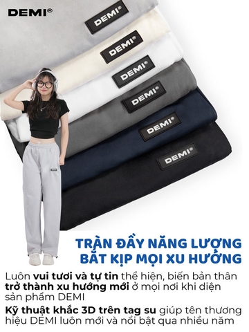 Quần nỉ ống suông local brand DE-Q45