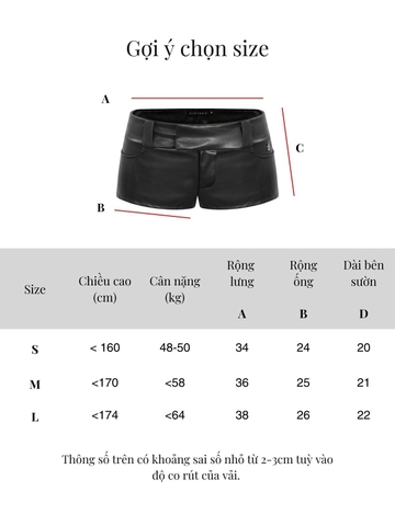 SISTERS Quần đùi da Morein
