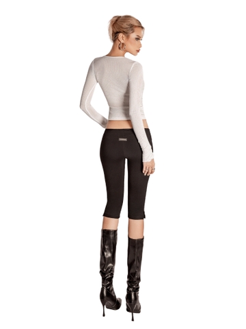 SISTERS Quần lửng kèm belt Camille - Đen